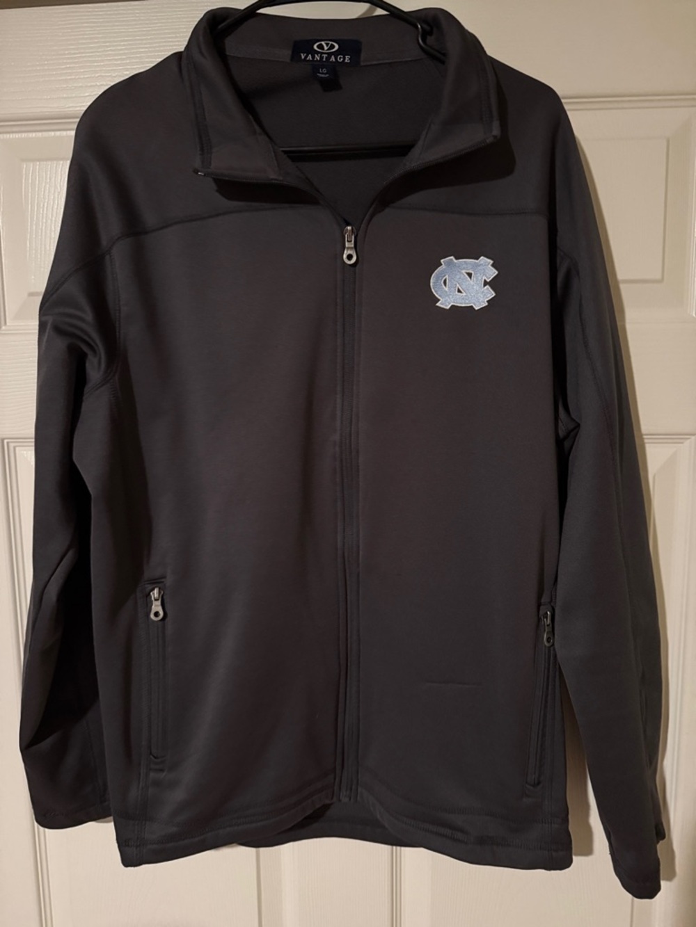 UNC Men's Full-Zip Performance Jacket - Dark Grey - Picture 1 of 5